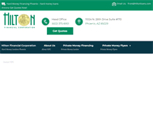 Tablet Screenshot of hiltonloans.com
